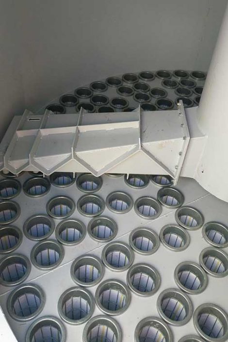 Bags and Cages installed in 2 new filters